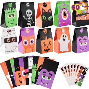 Characters Kraft Paper Treat Bags, 60 Pcs