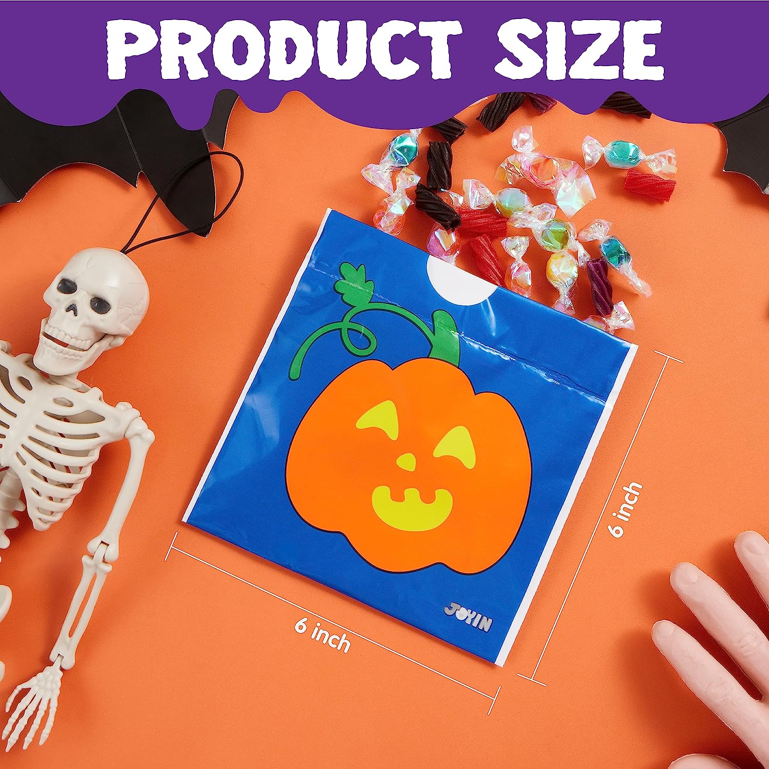 Halloween Drawstring Candy Bag, 96 Pcs - Image 6