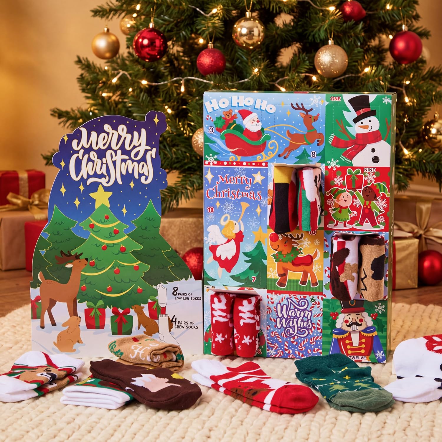 JOYIN 12 Days Christmas Socks - A Cozy Surprise Every Day - Image 7
