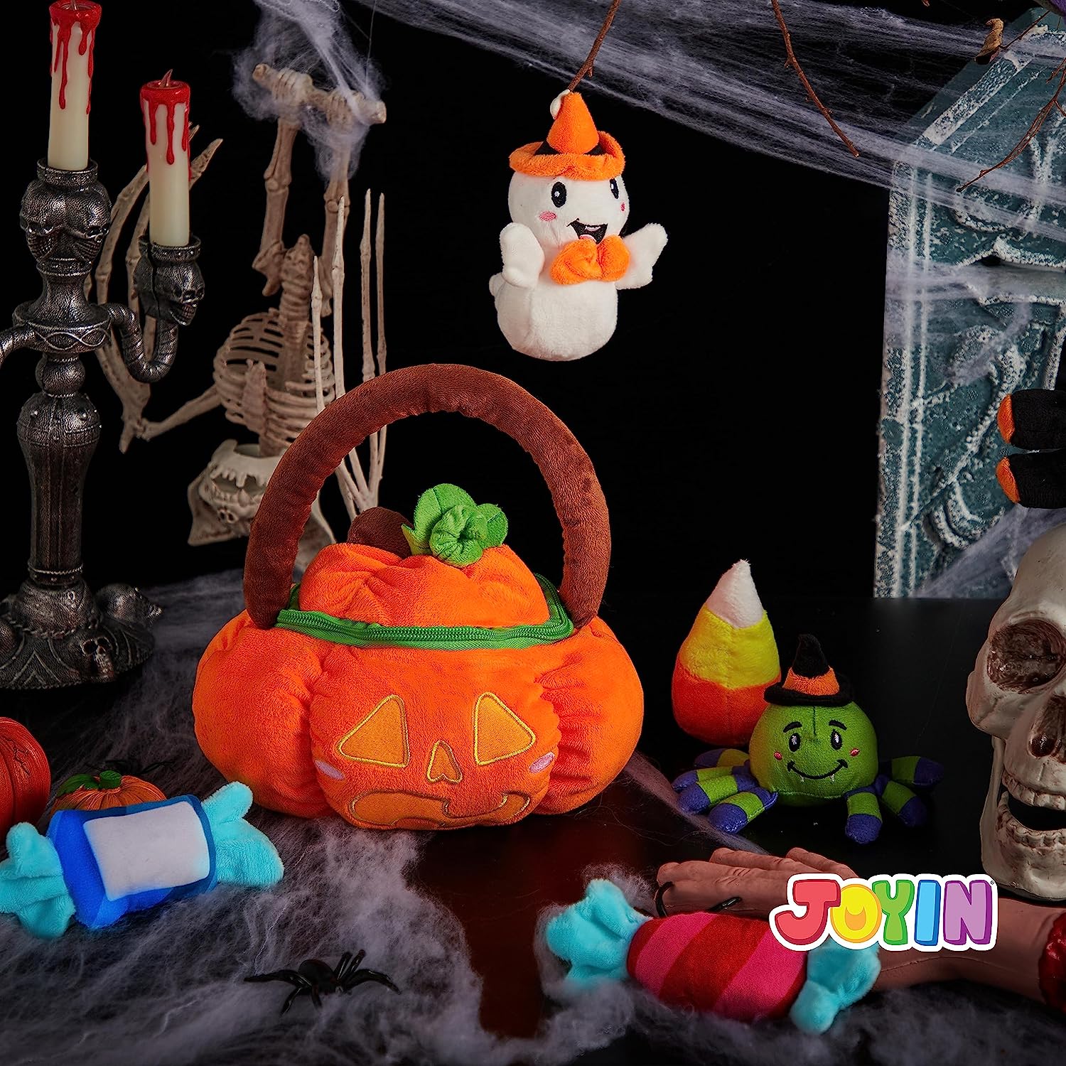 Satiated Plush Pumpkin Baby Basket - Image 7