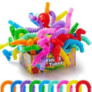 36Pcs Pop Tubes Toy, 9 Colors