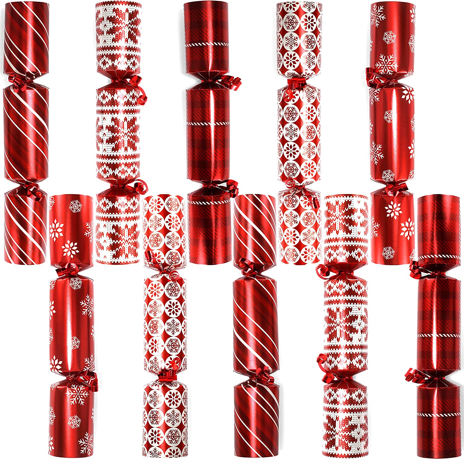 Christmas Party Table Favors (Red Deluxe), 10 Pack