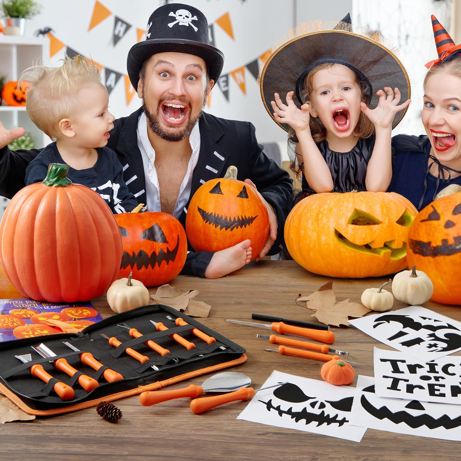 14 Pcs Halloween Pumpkin Carving Kit - Image 5