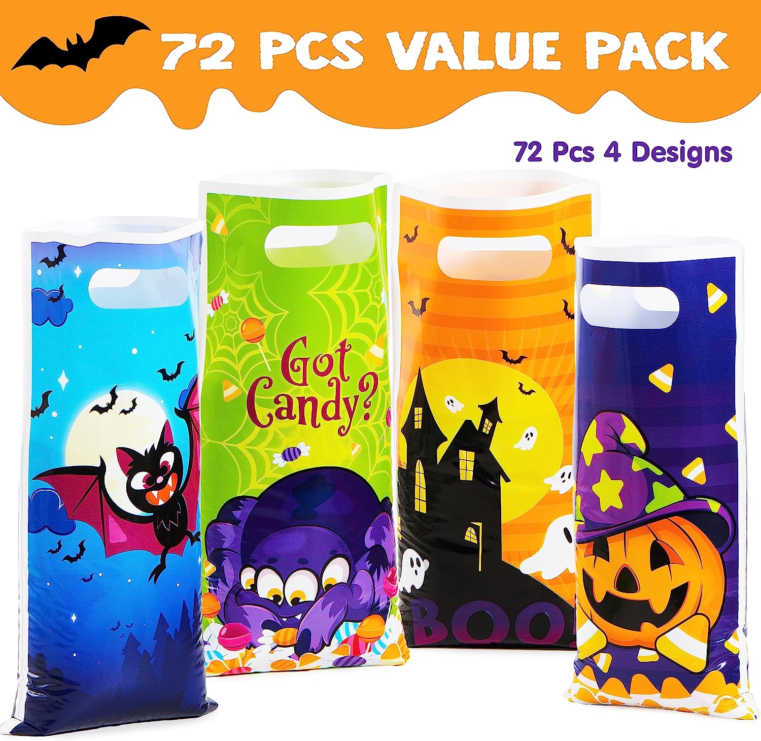 Halloween Trick Or Treat Bags, 72 Pcs - Image 7