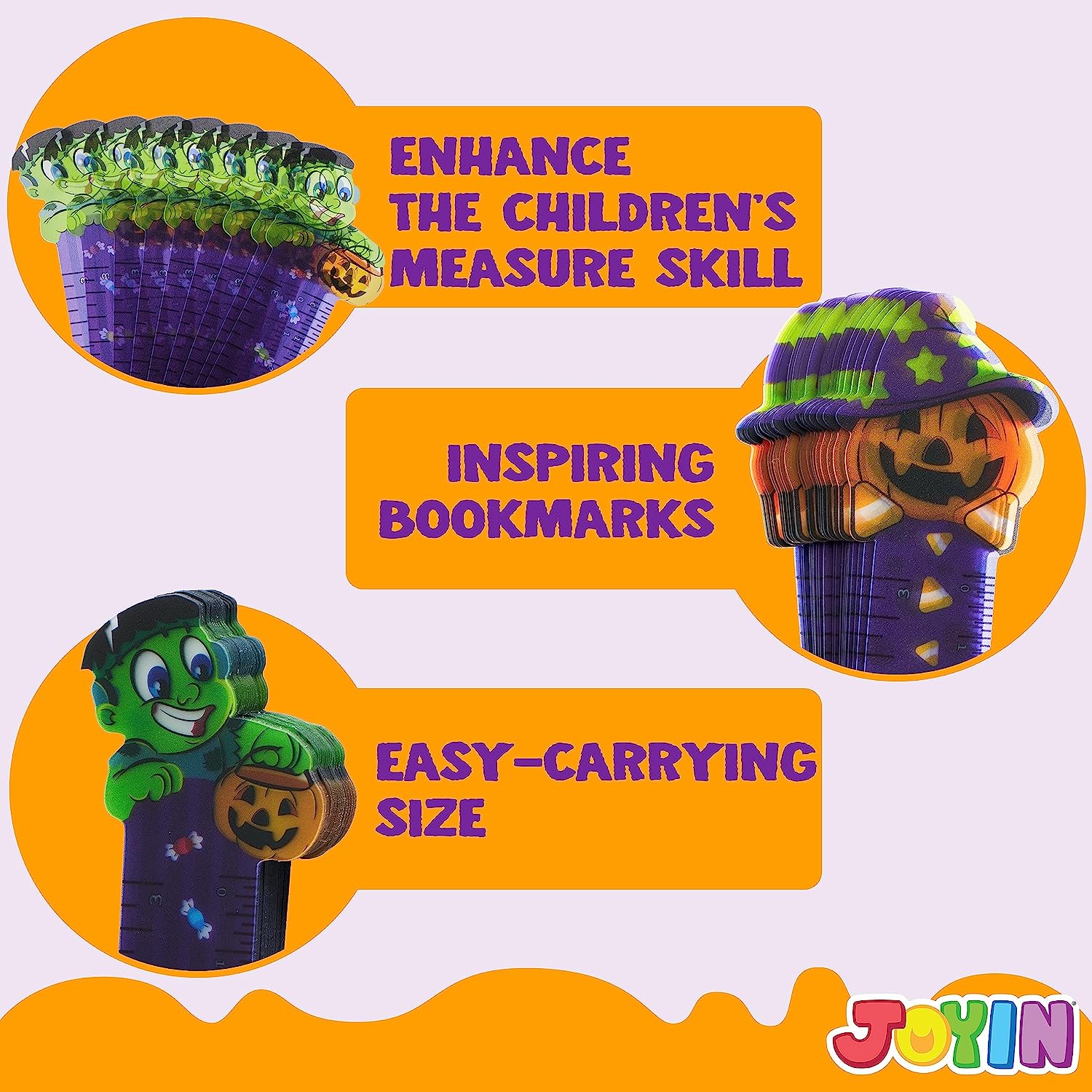 Halloween Bookmark Rulers, 144 Pcs - Image 3