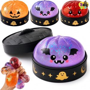 JOYIN 3 PCS Glitter Dumpling Squishies - Cute, Colorful, Calm