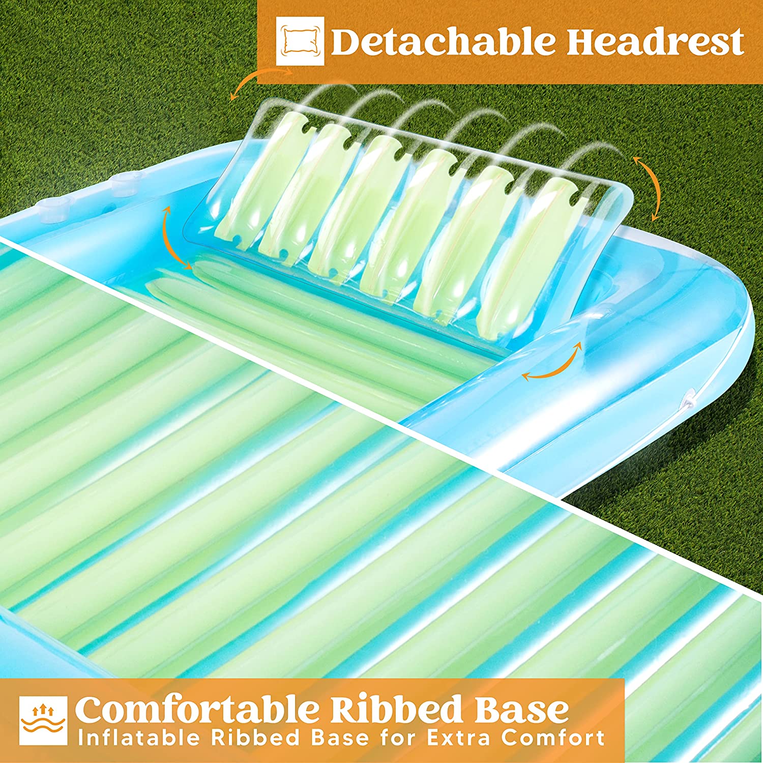Inflatable Suntan Blue Green - Image 5