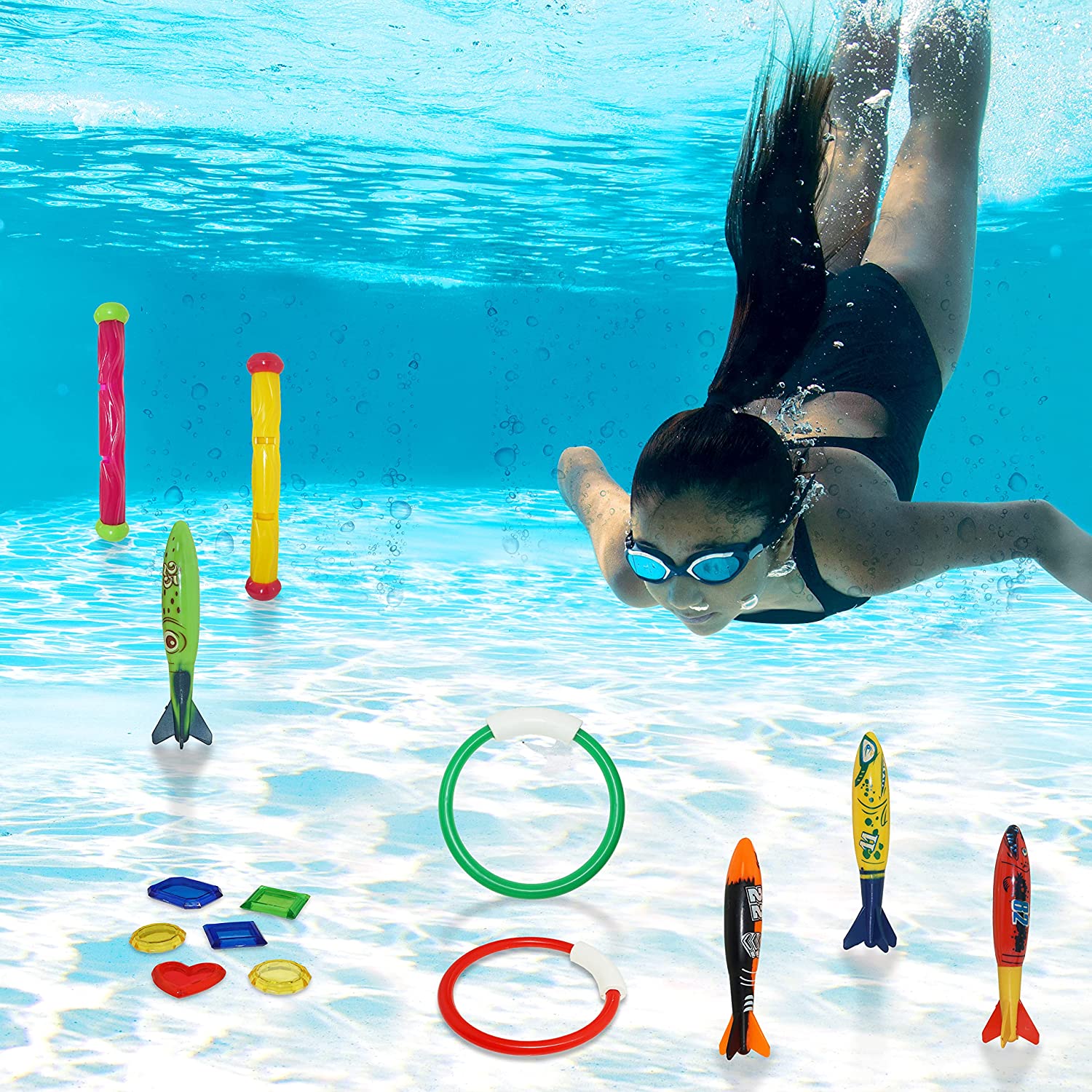Sloosh - Summer Diving Toys, 18-piece Set - Image 9