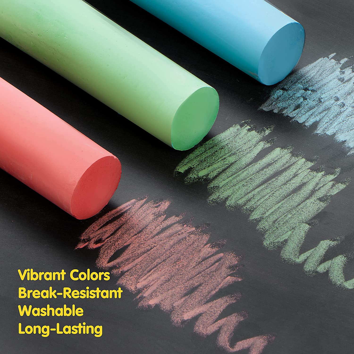 108Pcs 3 Color 36 Packs Sidewalk Chalks - Image 4