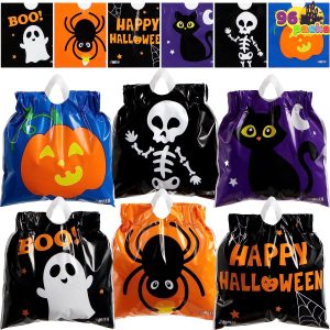 Halloween Drawstring Candy Bag, 96 Pcs