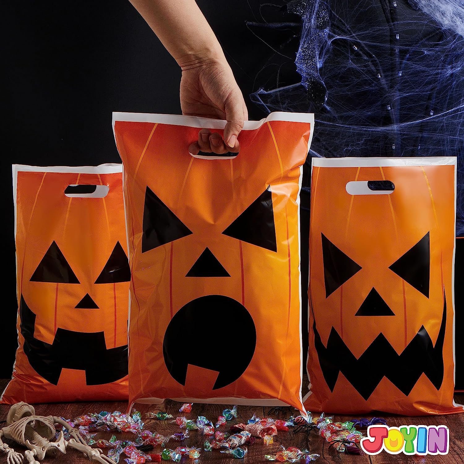 Halloween Jack O Lantern Trick Or Treat Bags, 72-pack - Image 7