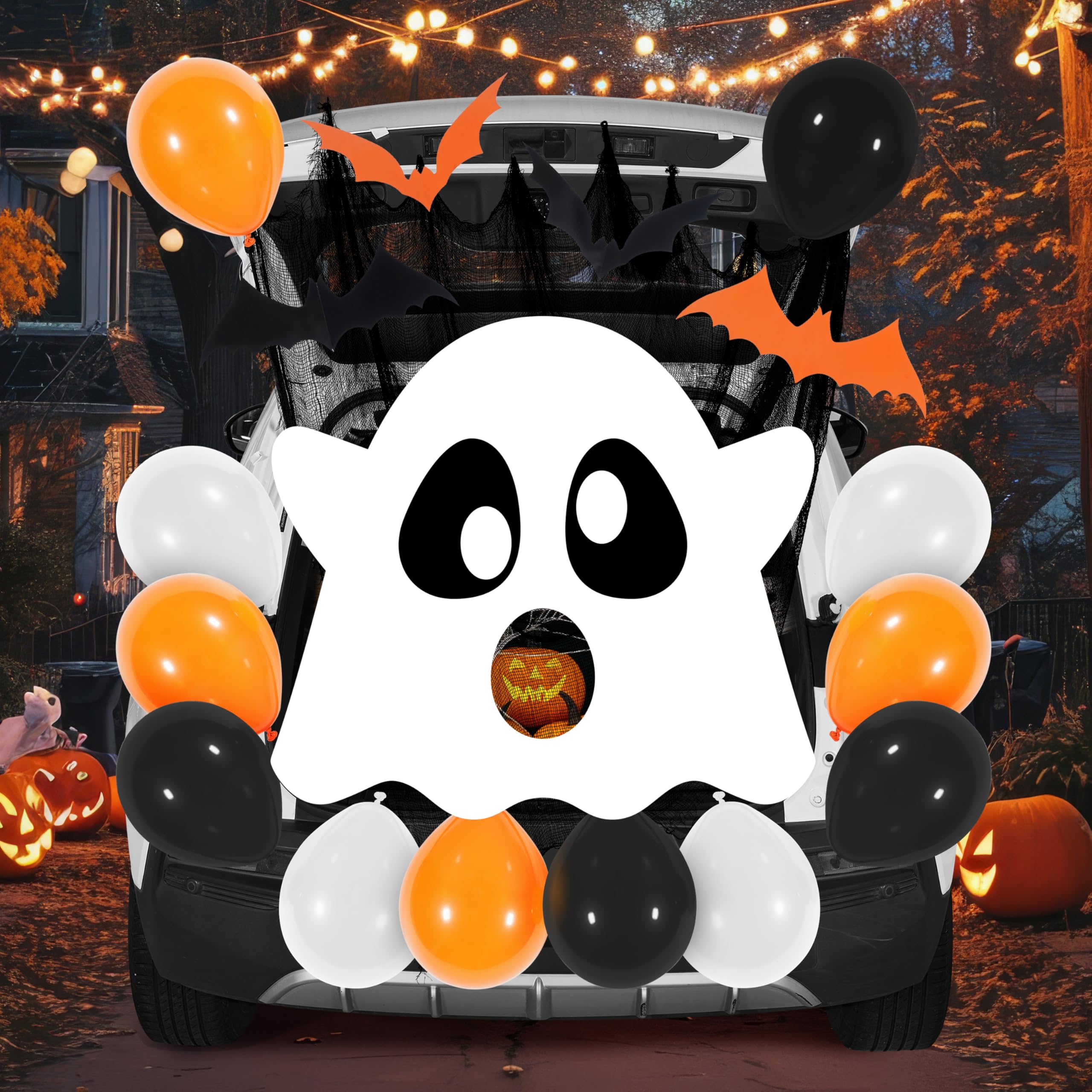 JOYIN Halloween White Ghost Trunk or Treat Car Decor Kit - Image 7