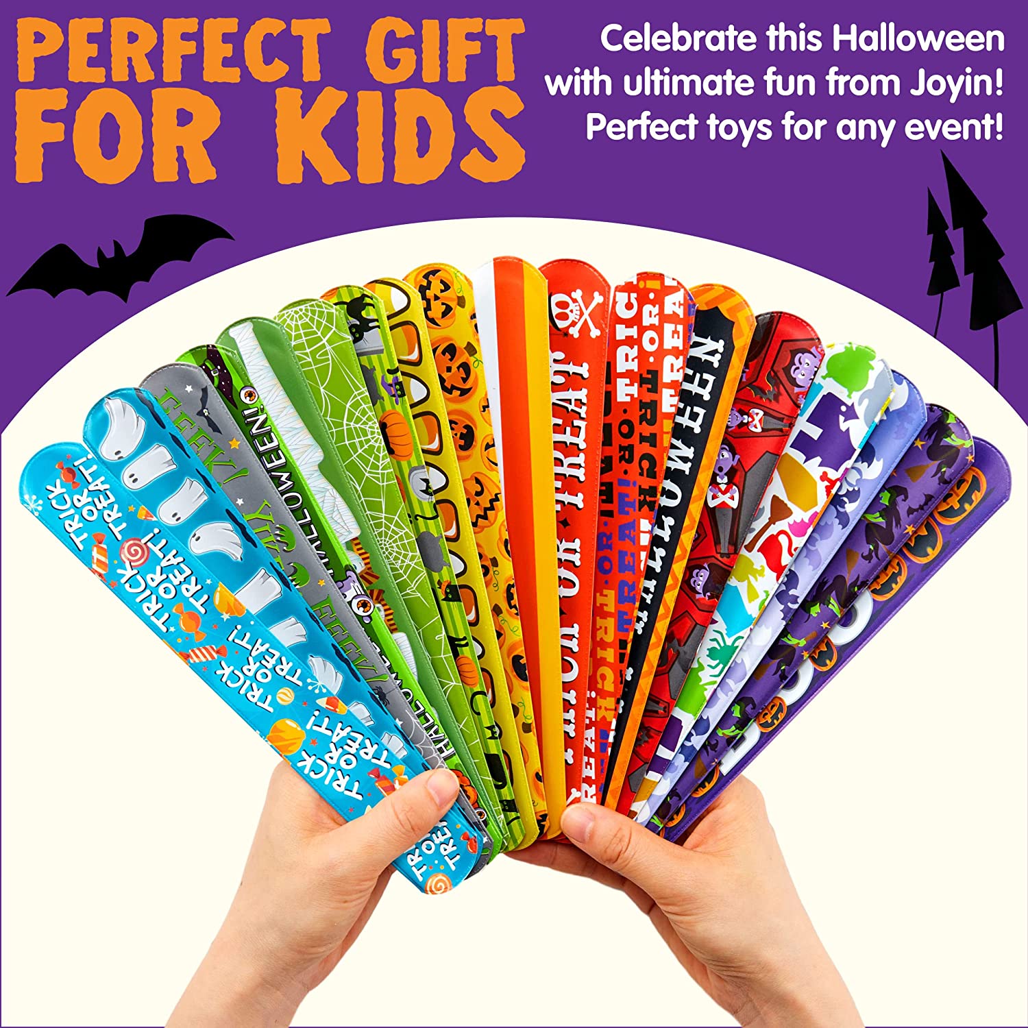 72 Piece Halloween Slap Bracelets - Image 5