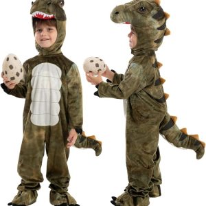 JOYIN Realistic T-Rex Dinosaur Jumpsuit - Halloween Costume with Egg