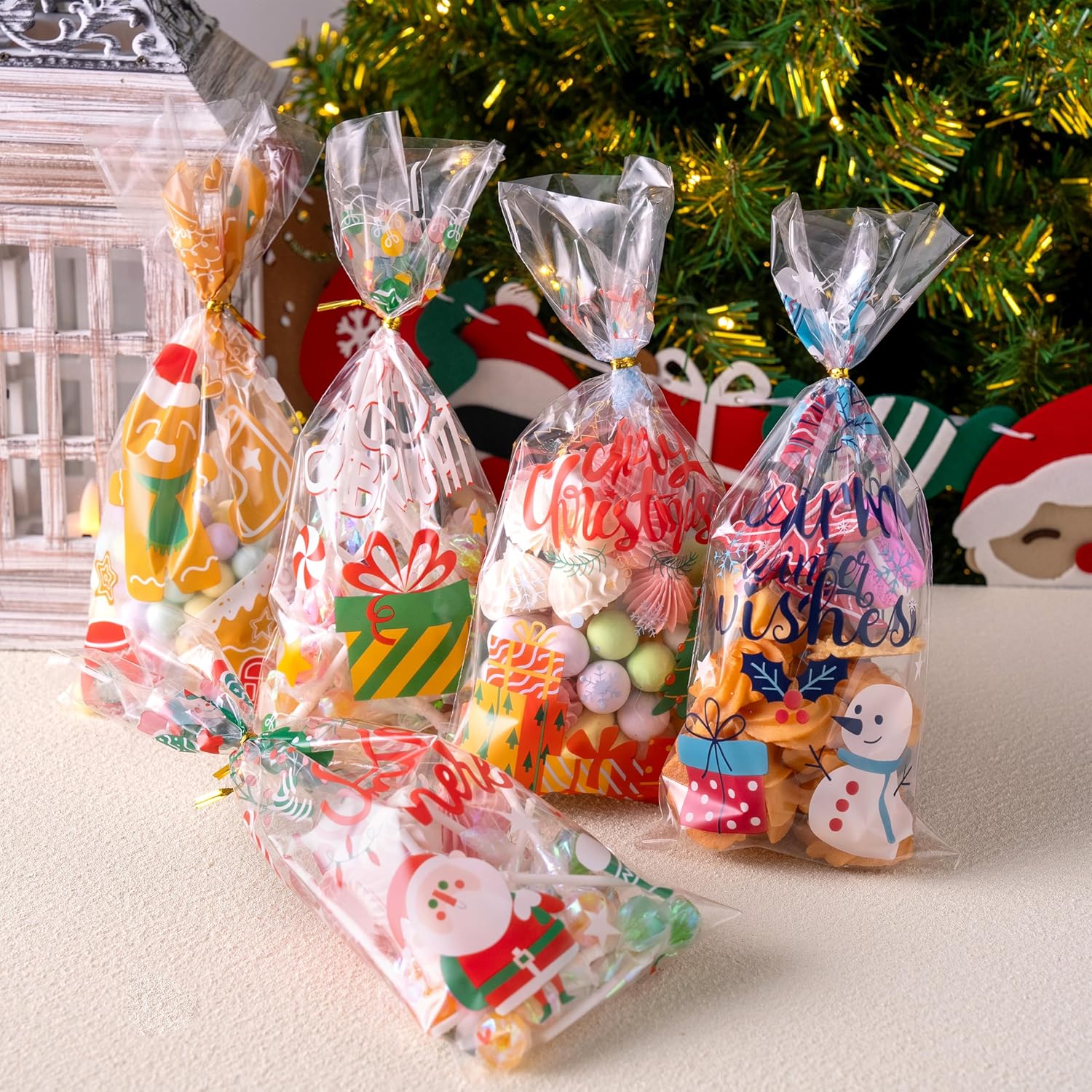 144 PCS Christmas Cellophane Candy Bags - Image 6