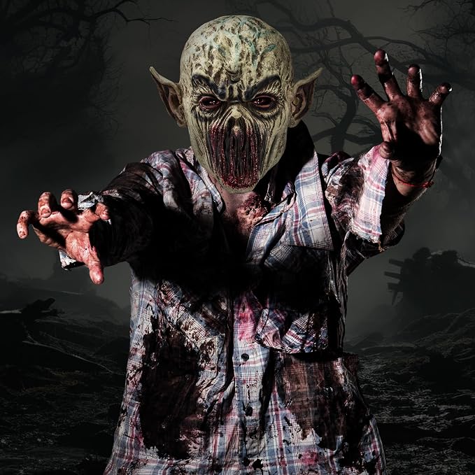 JOYIN Scary Zombie Mask - Full Head Latex Halloween Accessory - Image 6