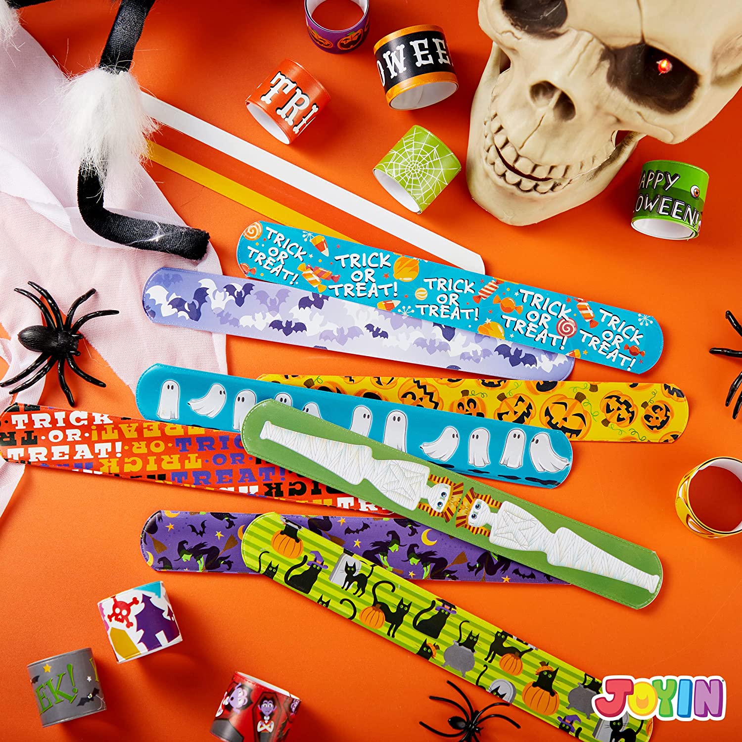 72 Piece Halloween Slap Bracelets - Image 2