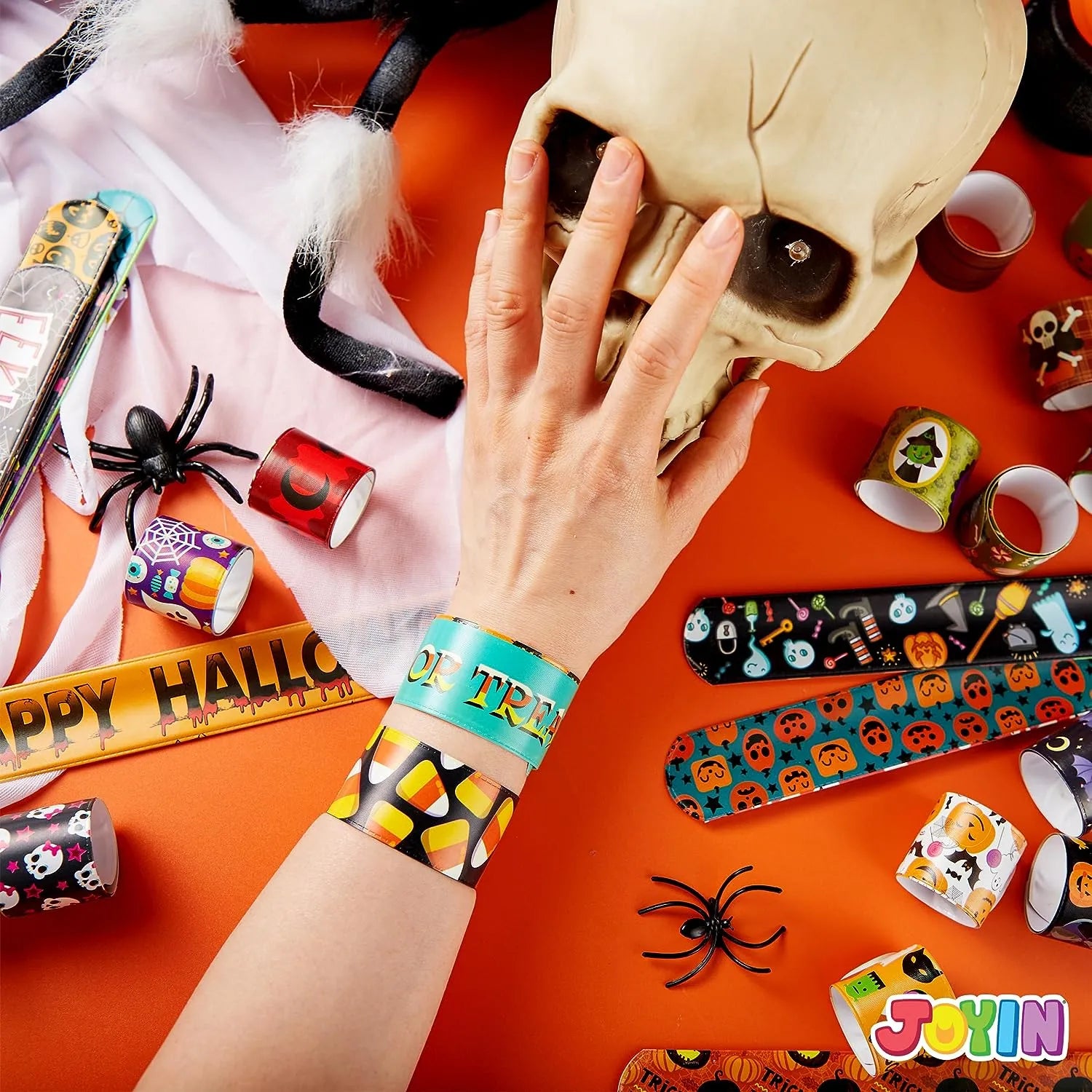 Halloween Themed Slap Bracelets, 72 Pcs - Image 9