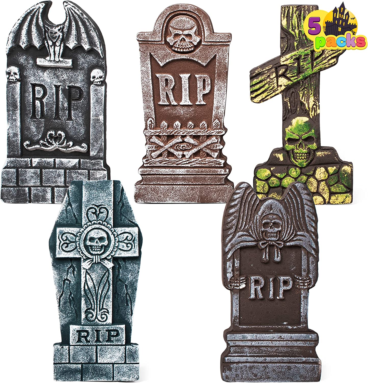 5-pack Realistic Foam Tombstones And Stands - Image 9