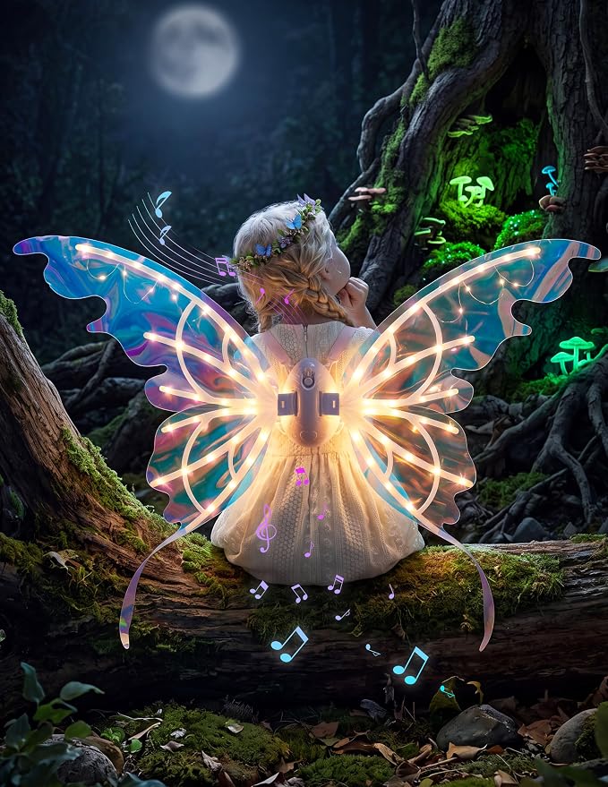 JOYIN Electric Butterfly Wings with Music & LED - Kids Halloween Costume - Image 5