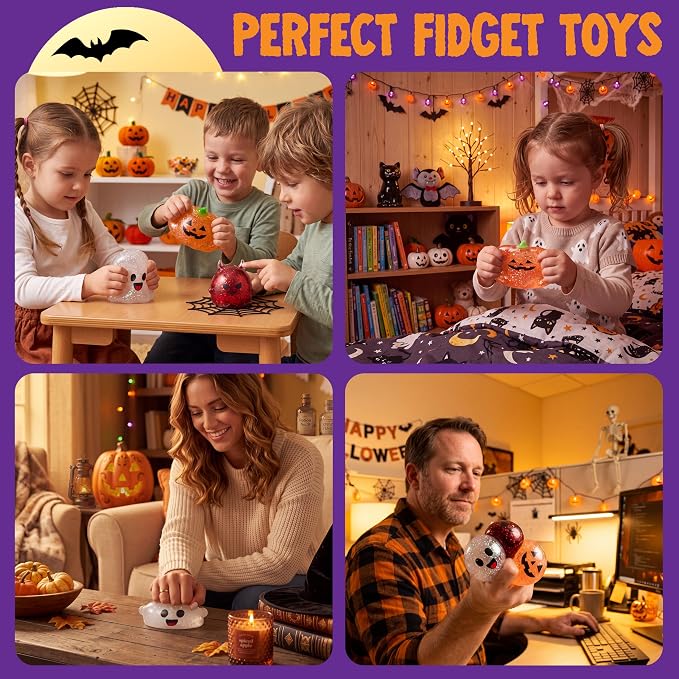 JOYIN 3 PCS Halloween Squishies - Slow Rising, Stress Melting - Image 5