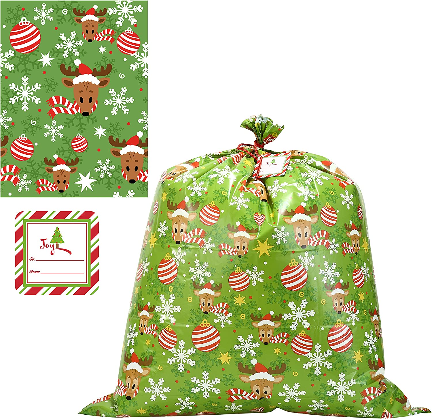 8 Piece Christmas Jumbo Holiday Gift Bags - Image 5