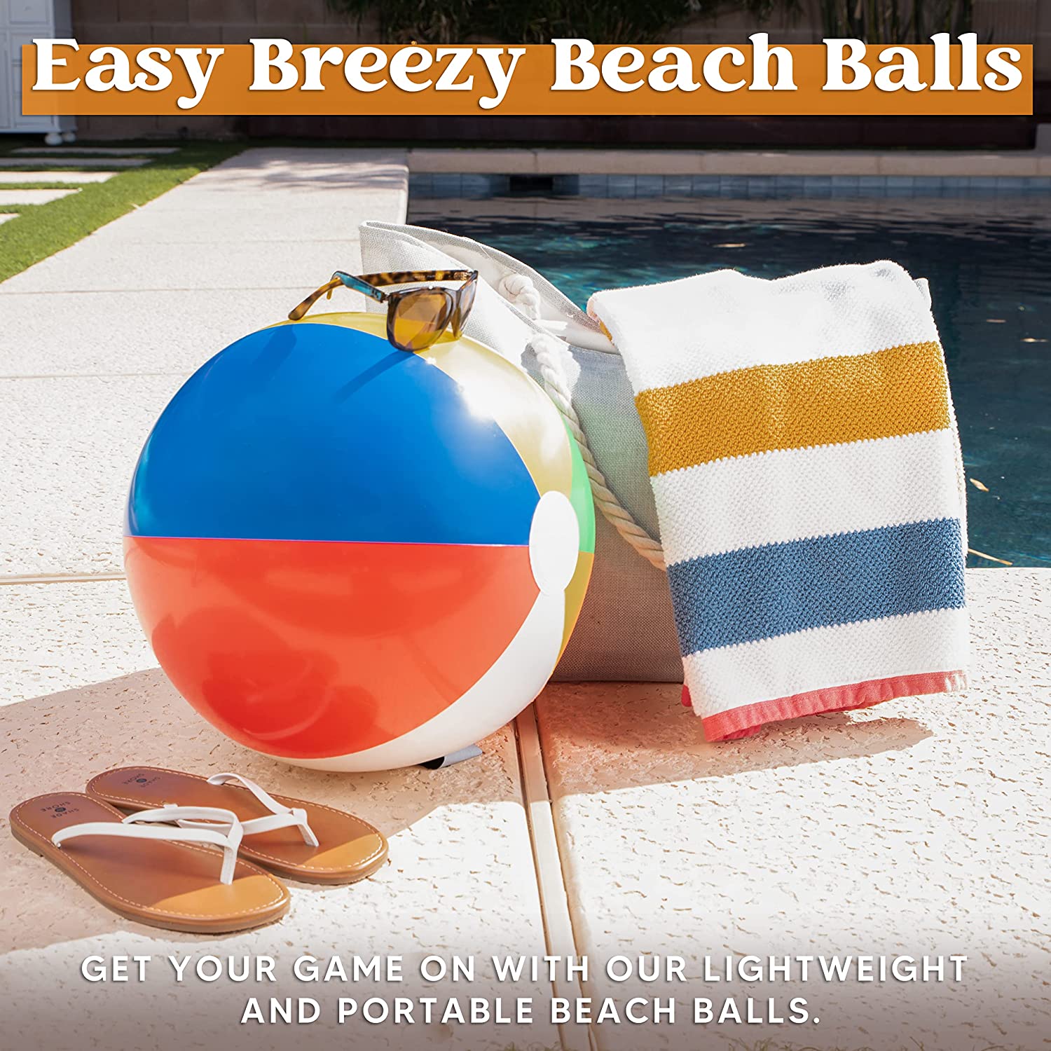 4Pcs Inflatable Beach Balls 20in - Image 6