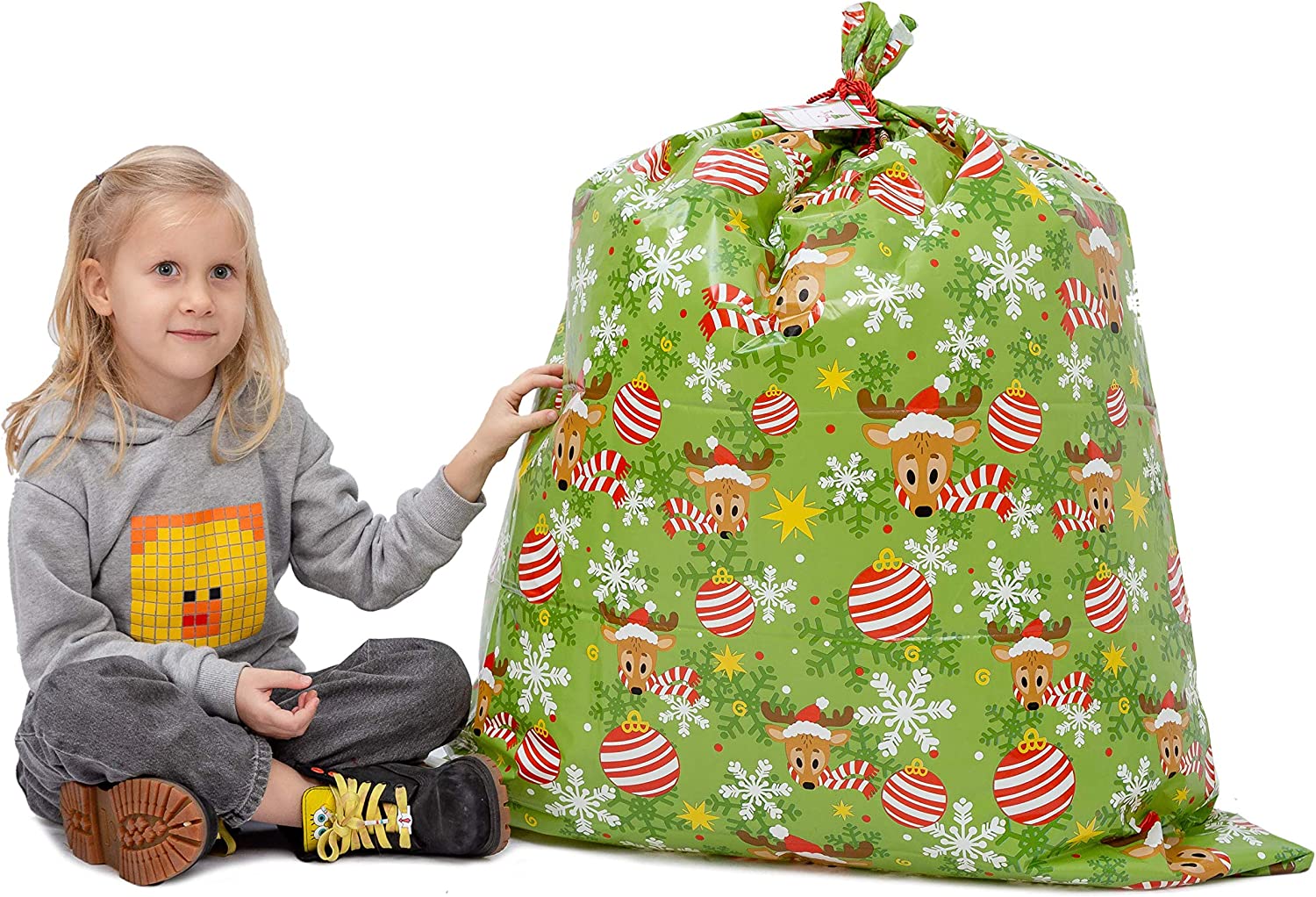 8 Piece Christmas Jumbo Holiday Gift Bags - Image 7