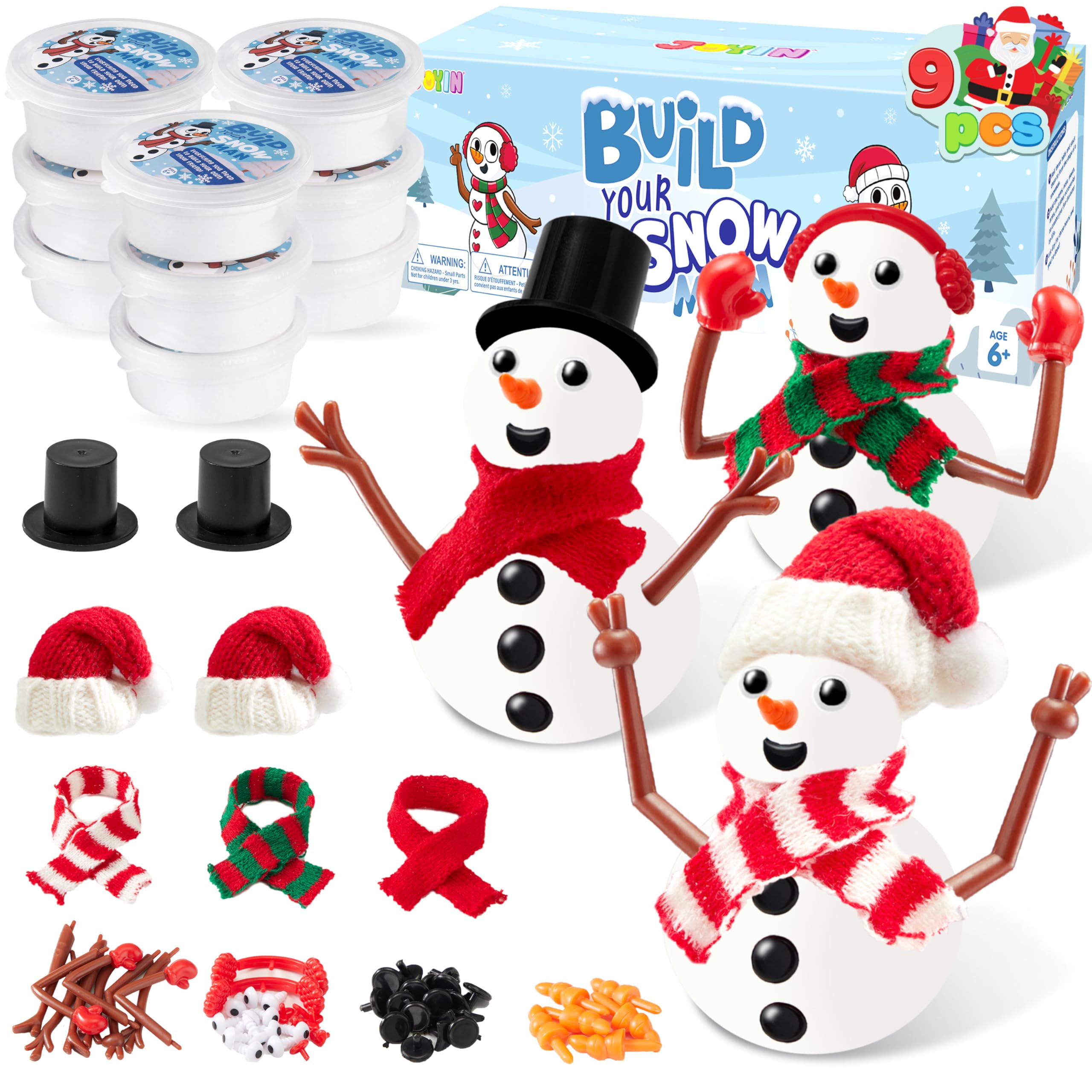 3 Pack DIY Christmas Build a Snowman Craft Kit - Image 9