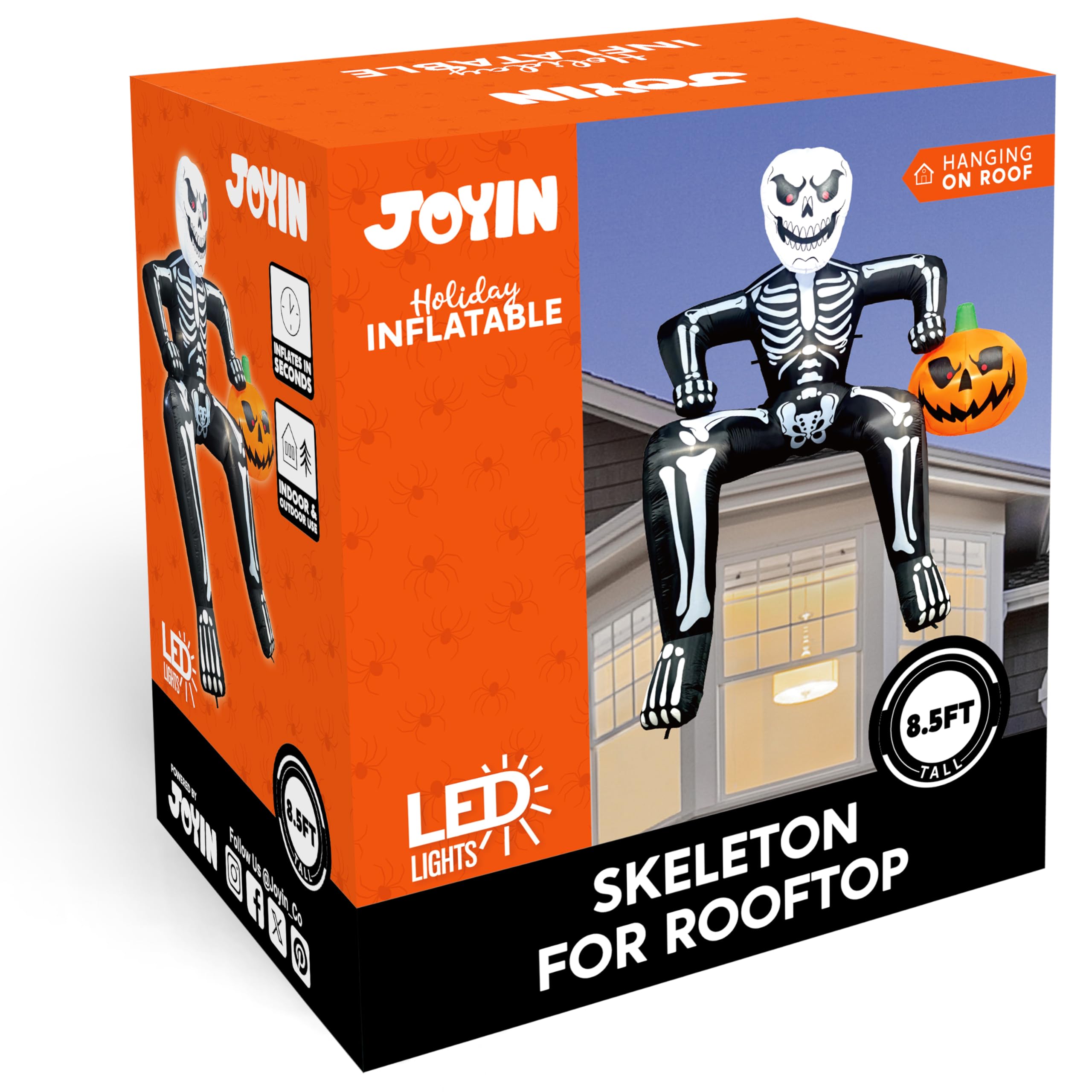 8.5ft Halloween Inflatable Skeleton - Image 9