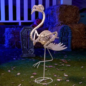 27.6 Inch Flamingo Skeleton Halloween Decorations