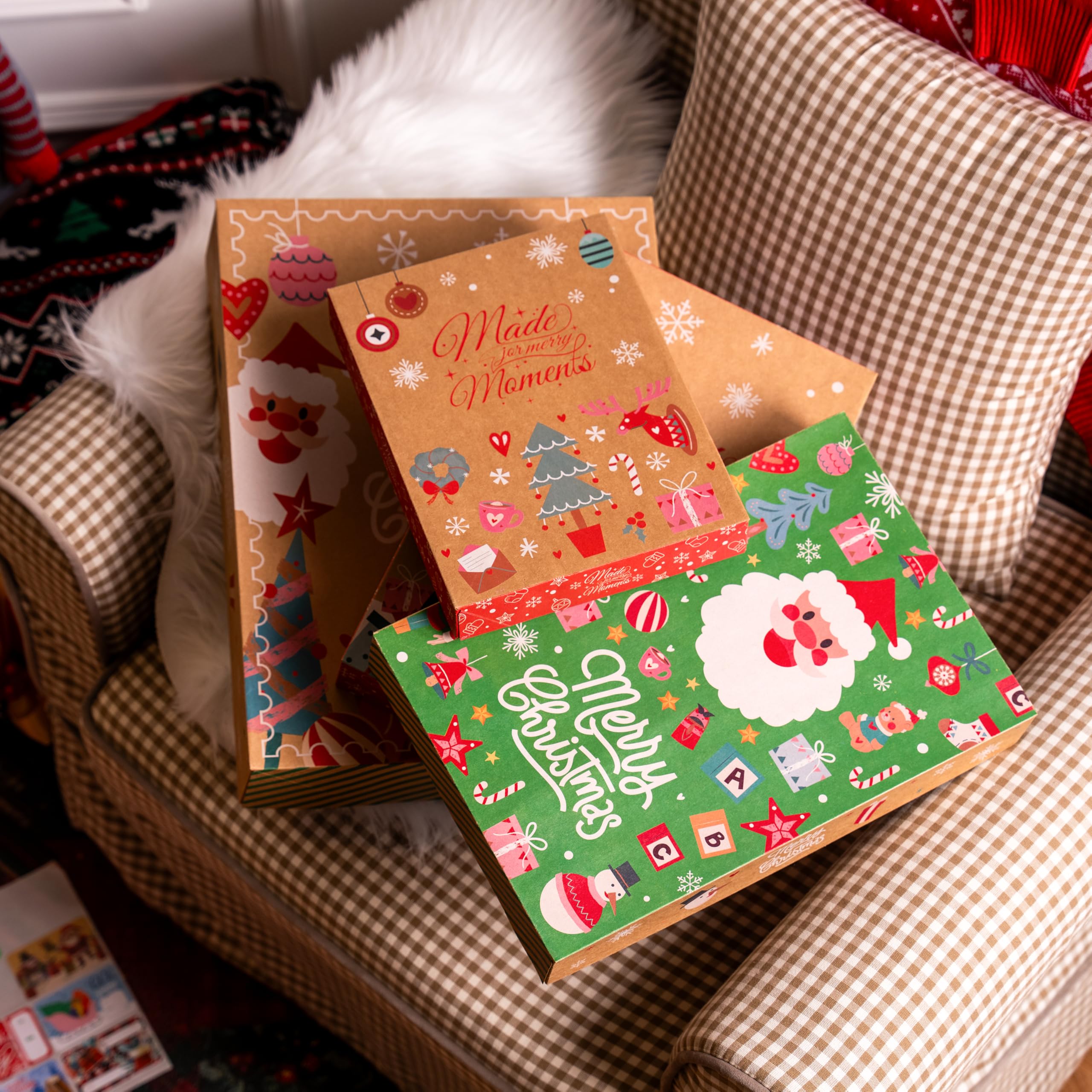 12PCS Christmas Shirt Gift Boxes with Lids for Presents - Image 9
