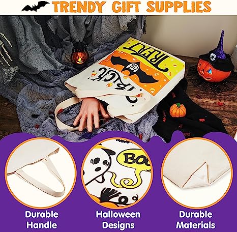 3 Large Halloween Tote Bags - Image 4