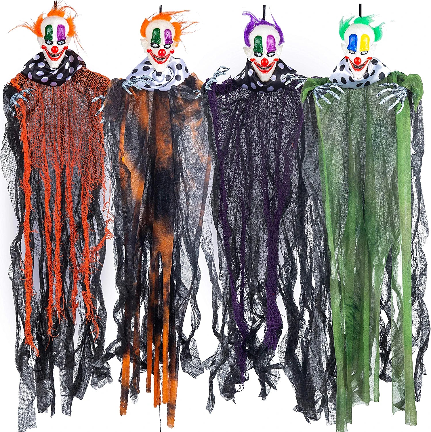Hanging Clowns, 4 Pack