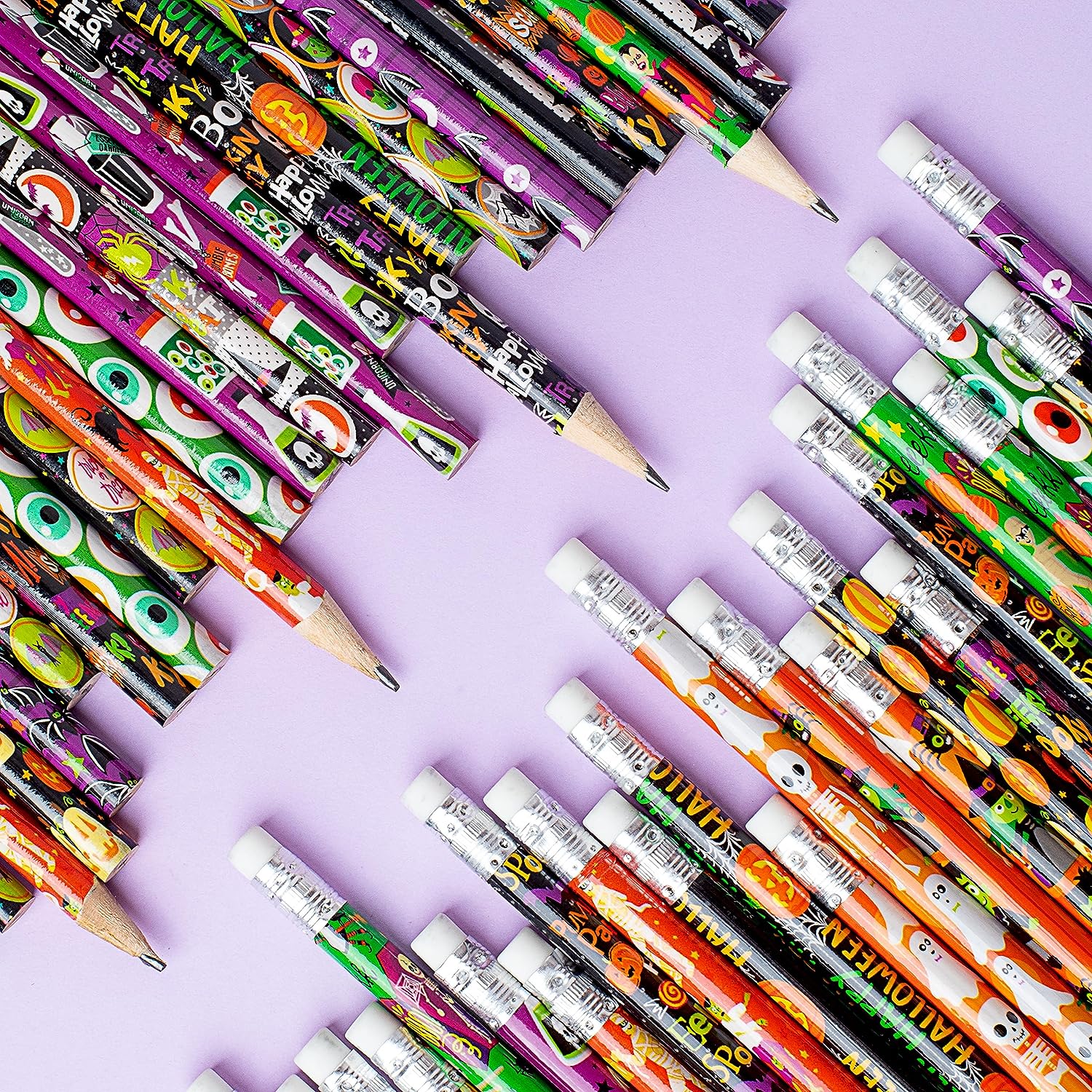 48 PCS Halloween Pencil Assortment with Eraser - Image 7