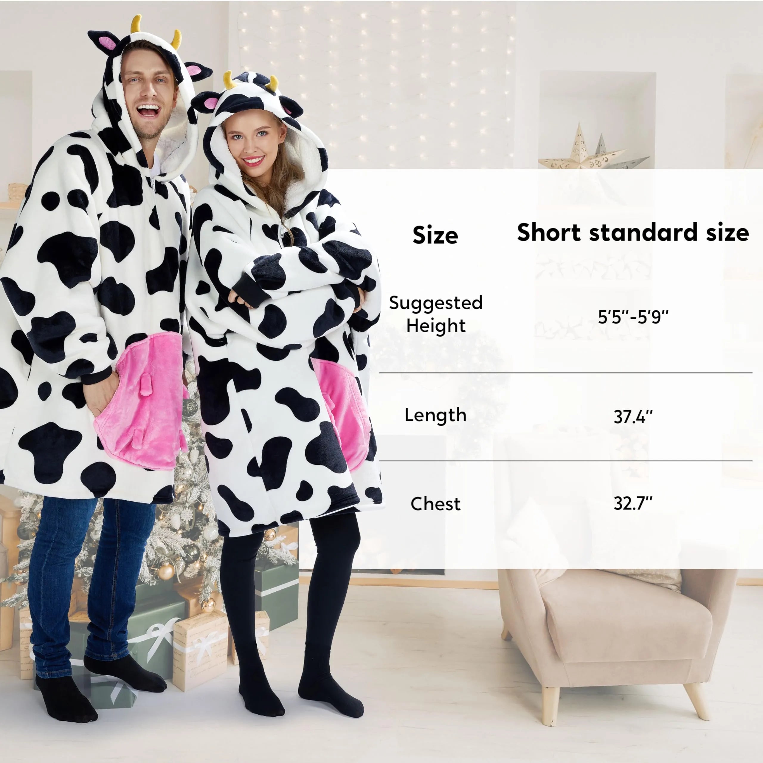 Adults Blanket Hoodie for Women Men, Sherpa Pullover Hooded Wearable Blanket - Image 7
