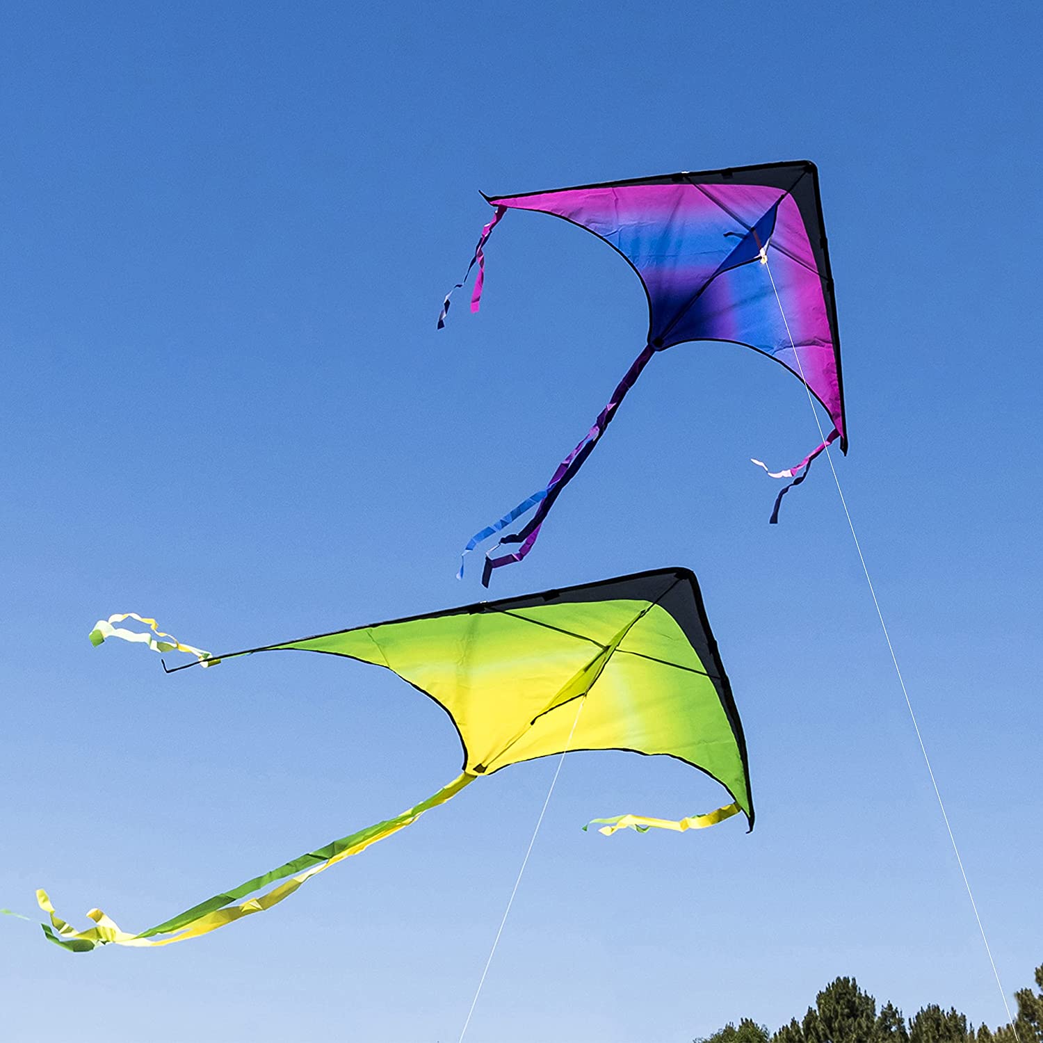 Big Delta Kite (Red, Green, Purple), 3 Pack - Image 5