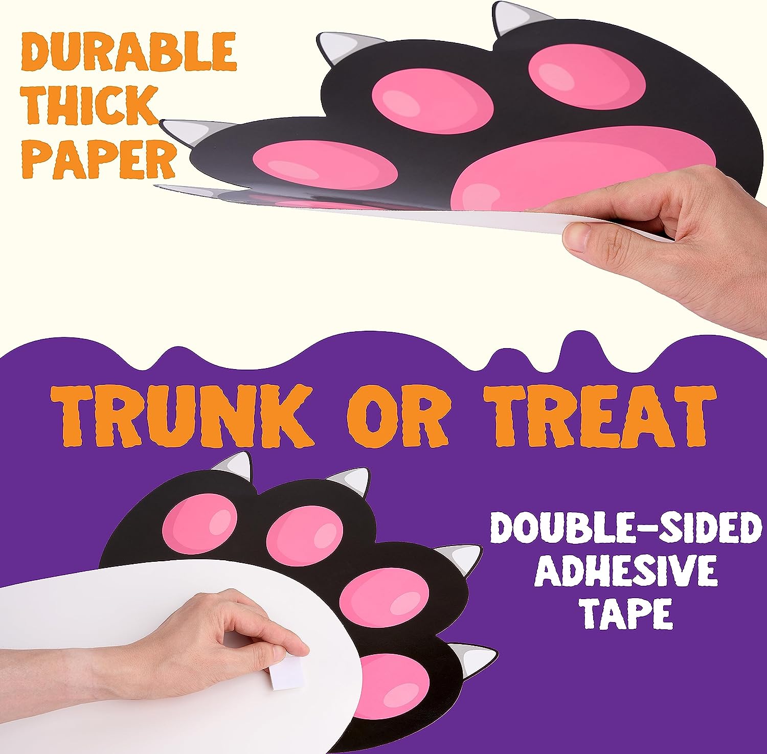 Black Cat Halloween Trunk or Treat Decor Kit - Image 4