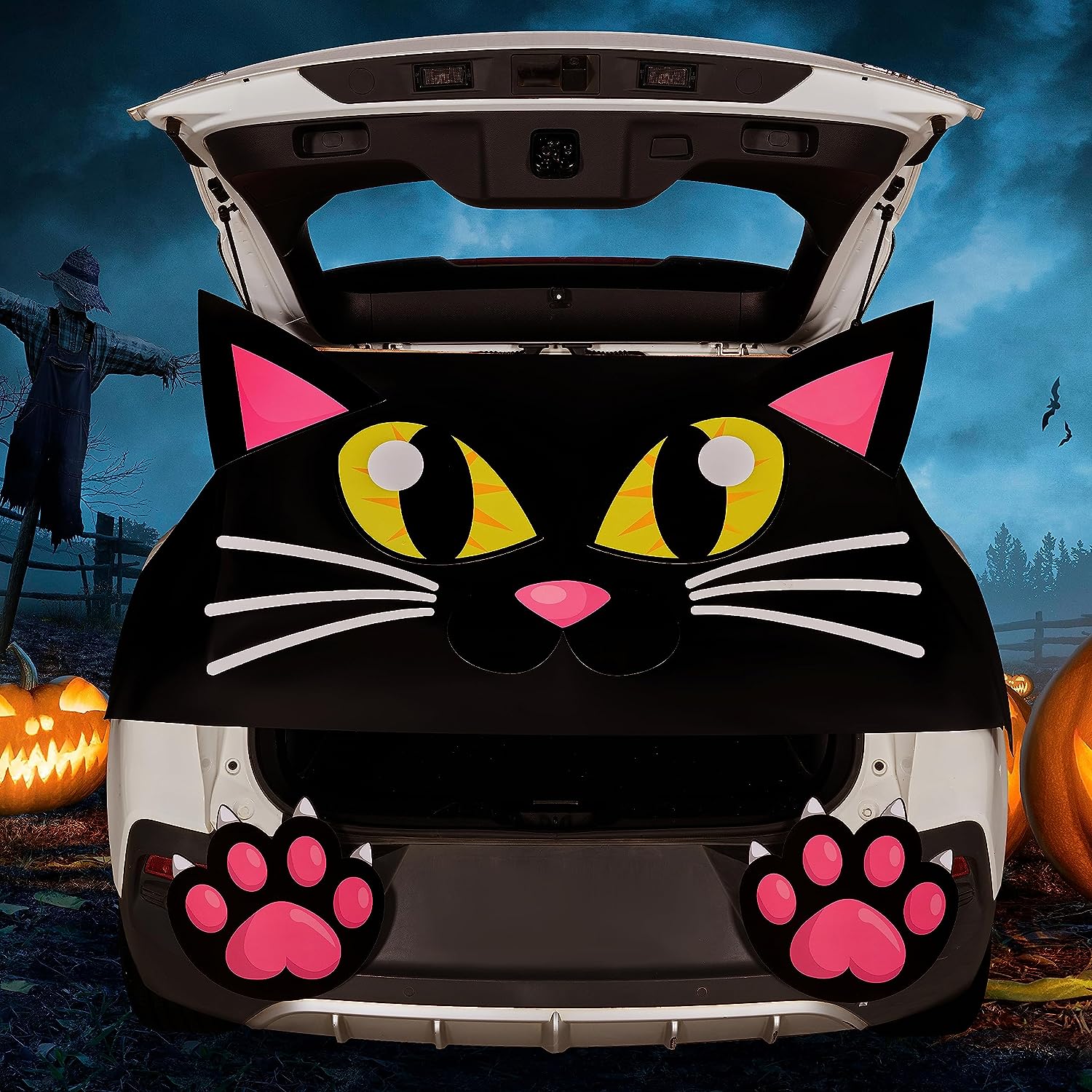 Black Cat Halloween Trunk or Treat Decor Kit - Image 6