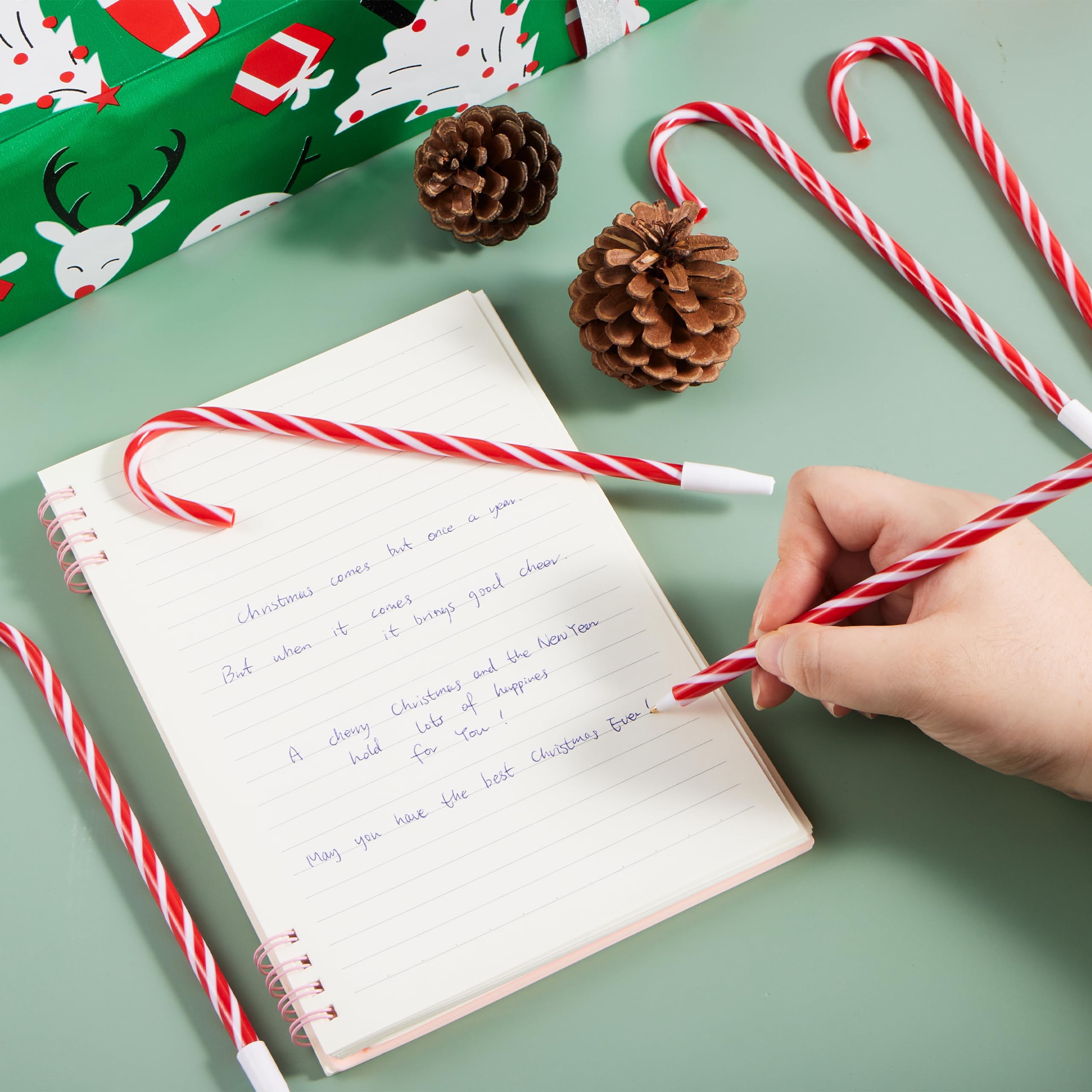 Candy Cane Ball Point Pens,48 Pcs - Image 2