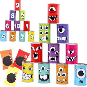 Carnival Bean Bag Toss Can Game Set, 13 Pcs