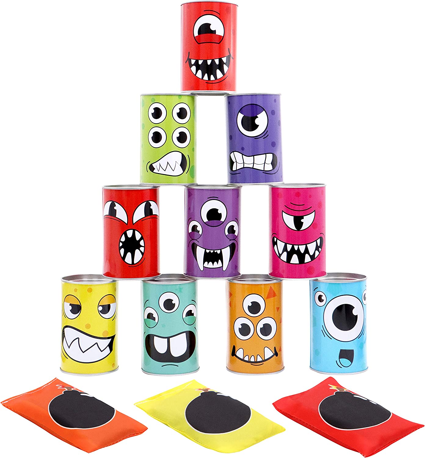 Carnival Bean Bag Toss Can Game Set, 13 Pcs - Image 2