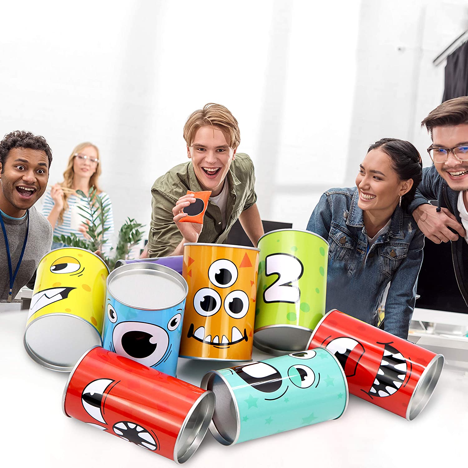 Carnival Bean Bag Toss Can Game Set, 13 Pcs - Image 6