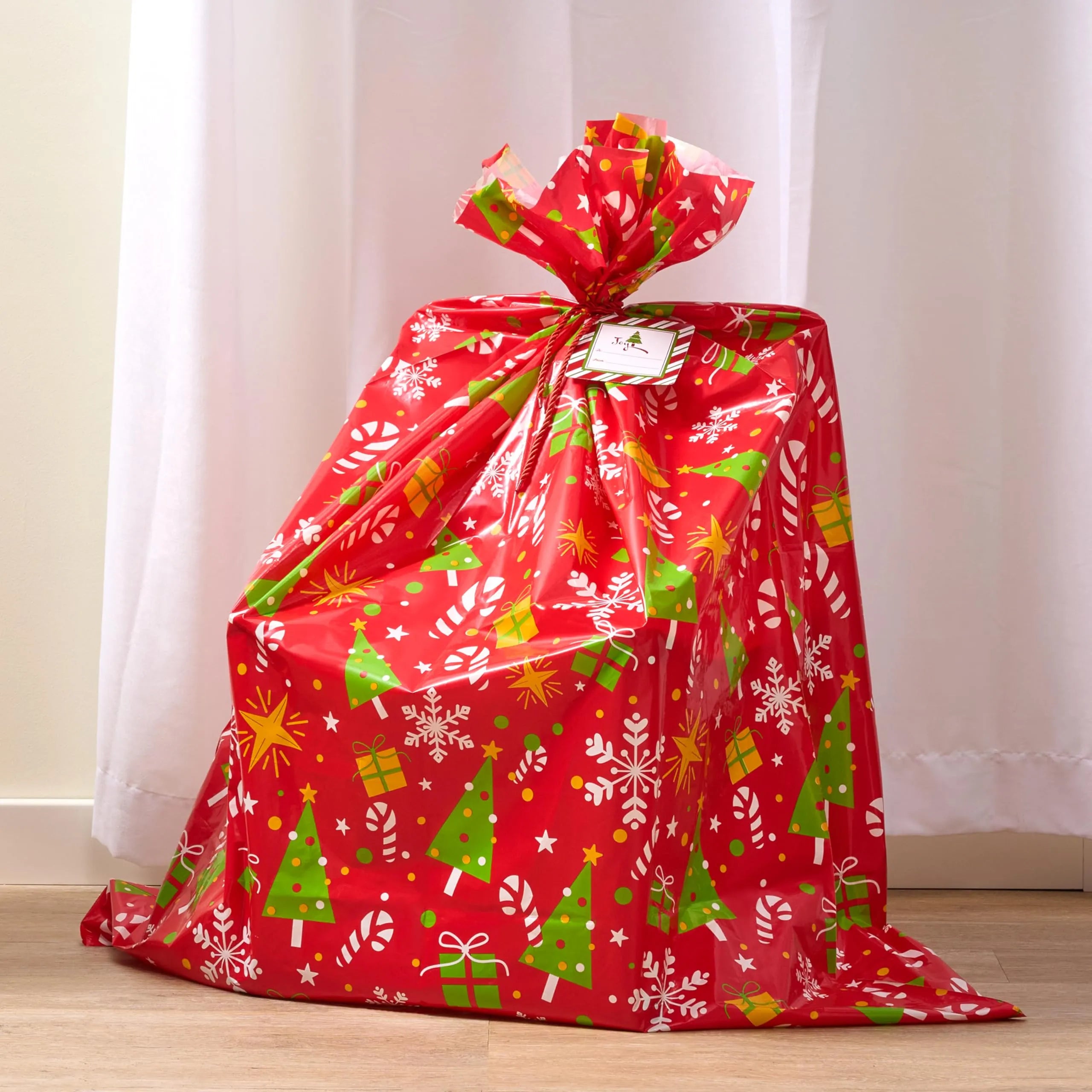 Christmas Gift Bag 56x36 Oversized Gift Wrapping Plastic Bag - Image 3