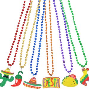 Cinco de Mayo Fiesta Necklaces Bead, 12 Pieces