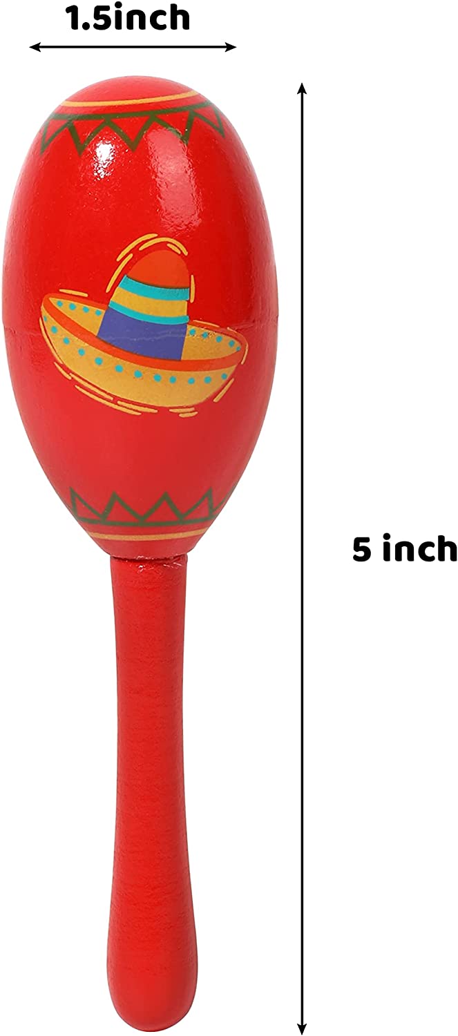 Fiesta Wooden Maracas, 24 Pcs - Image 7