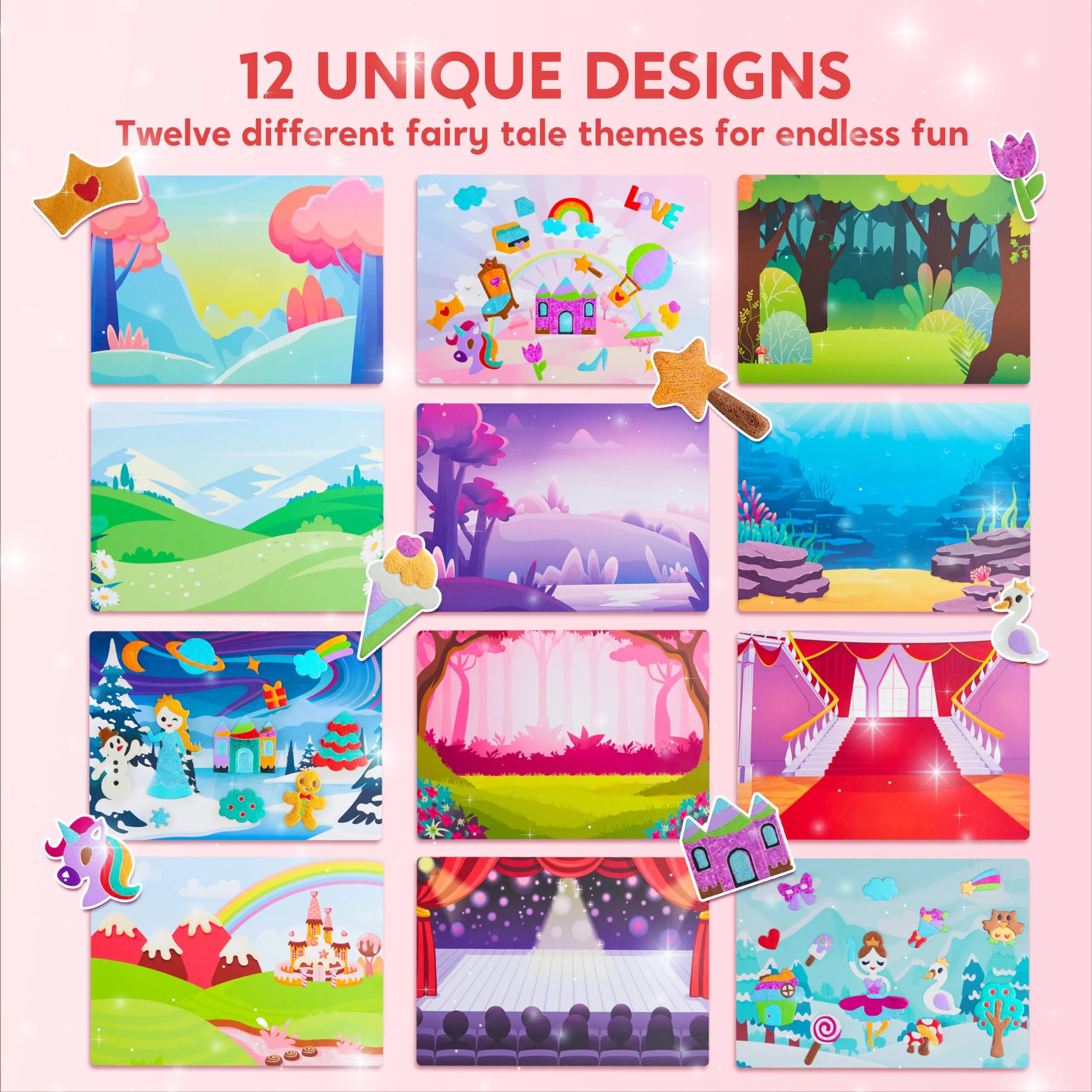 Foil Art Kit for Kids Foam Stickers, Creative Travel Toys and Birthday Gifts - Image 4