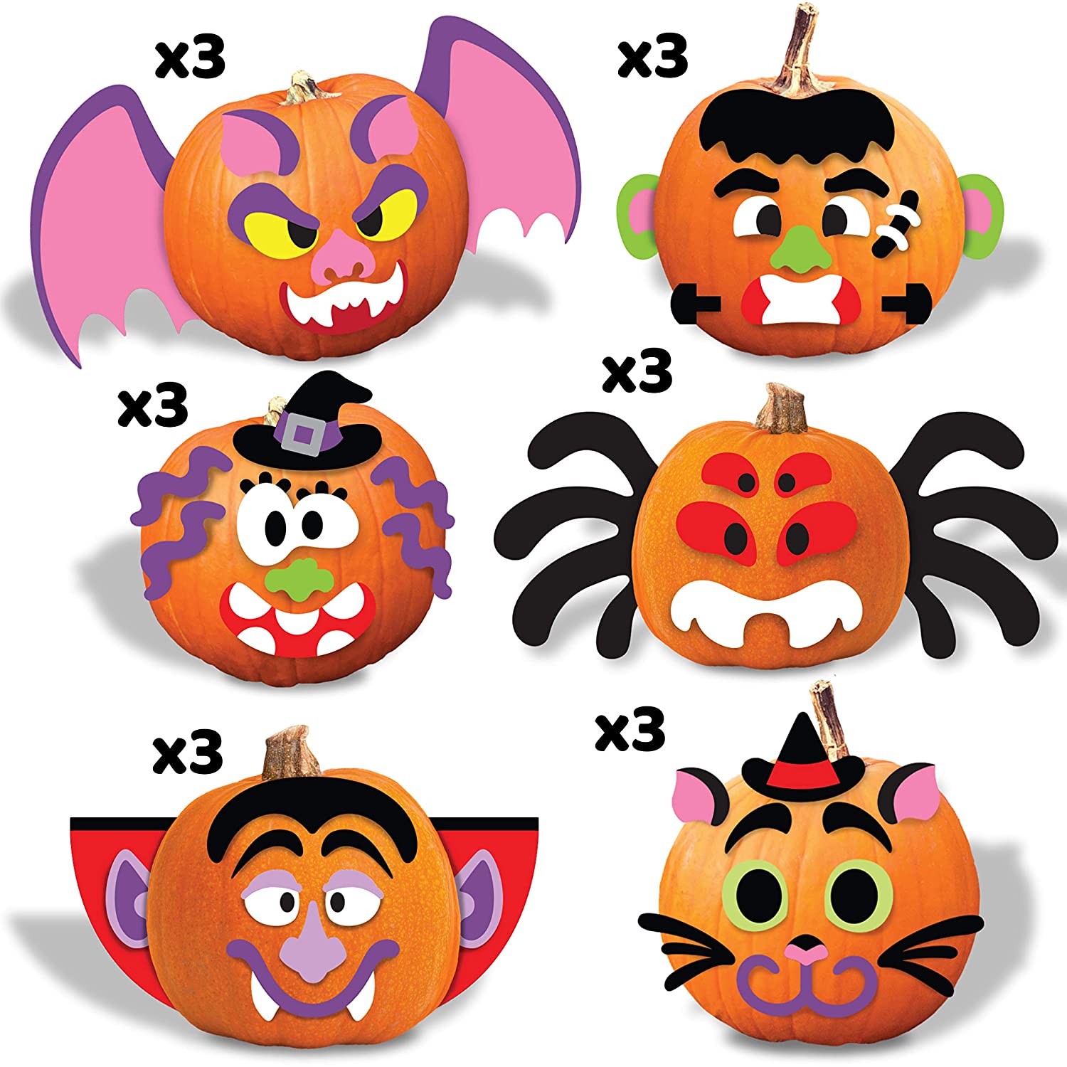 Halloween Decoration Foam Stickers, 18 Pcs - Image 2