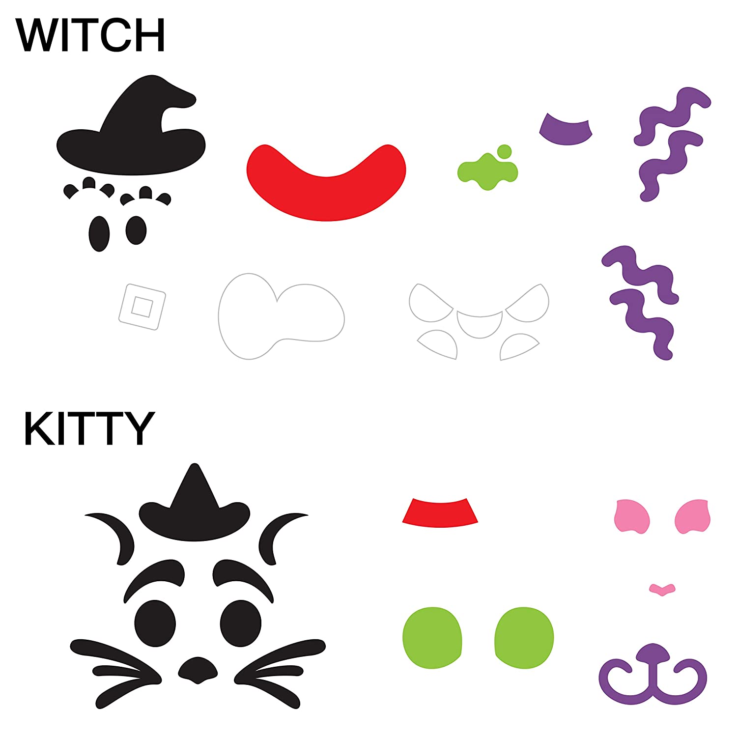 Halloween Decoration Foam Stickers, 18 Pcs - Image 3