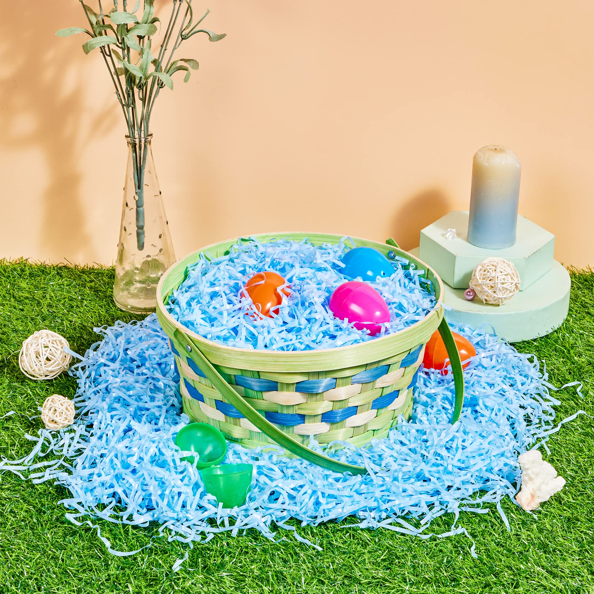 JOYIN 0.75LB Easter Plastic Grass - 6 Colors Shred Filler - Image 6